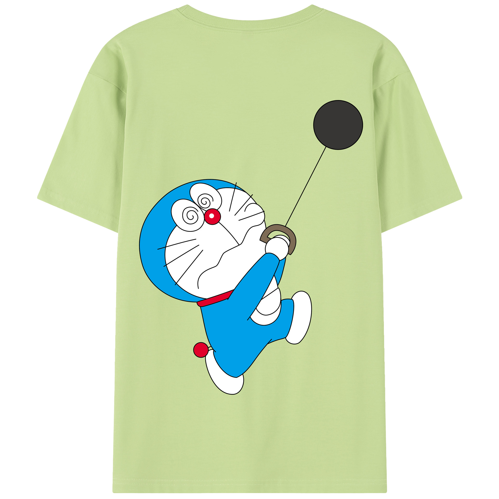 （画像用） ドラえもん Doraemon 綿100％半袖Tシャツ（背面プリント）